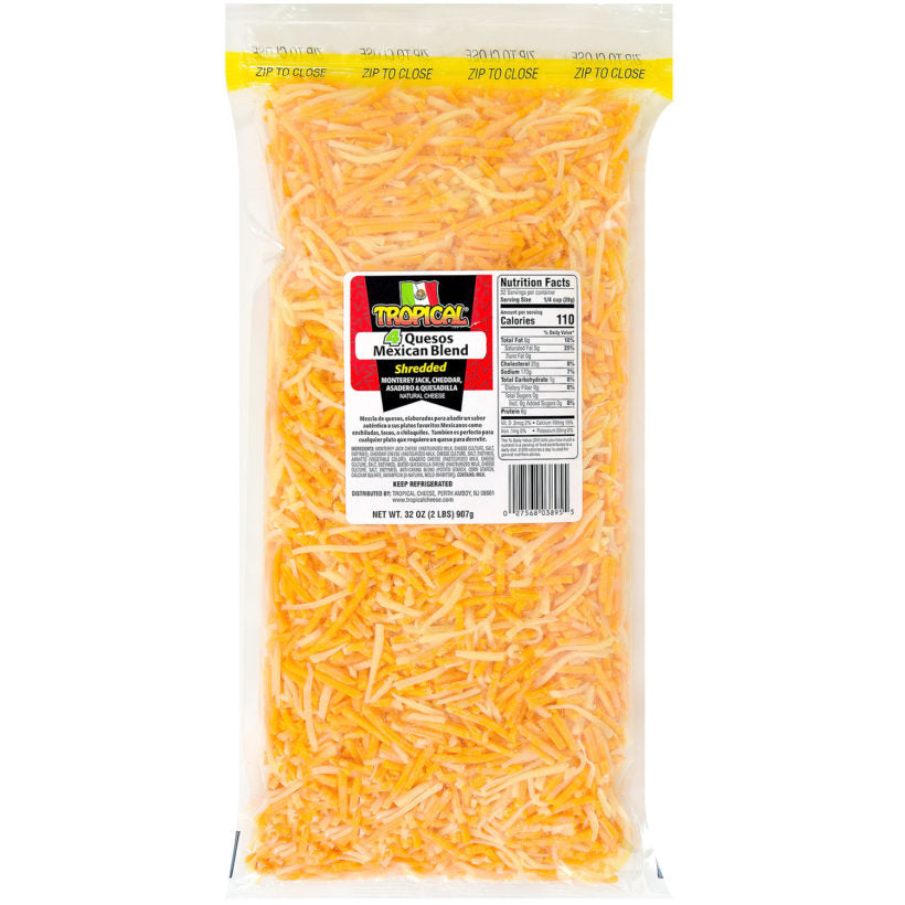 Cheese In Bag Shredded Cheese Blends - 2 lb Bag – Molcajete Foods